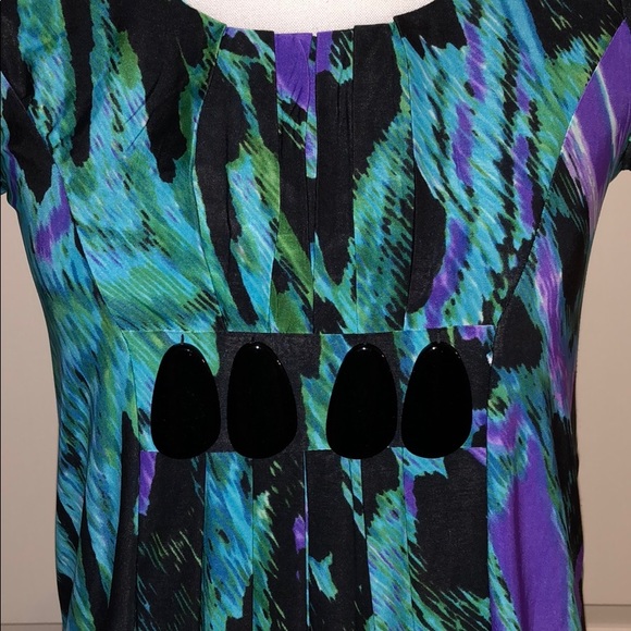 Bright Color Pattern Dress - Size 6 - Picture 2 of 6